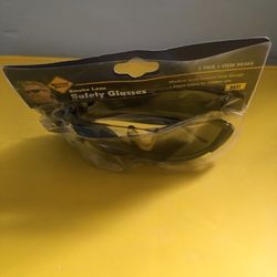 Smoke Lens Safety Glasses 