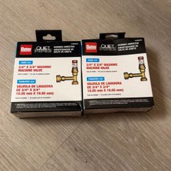 Oatey Quiet Pipes Washing Machine Valves (Pair) – New 