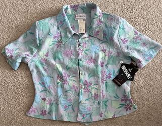 NWT Vintage Karin Stevens 2-Piece Floral Dress & Jacket Set - Size  6 & 8