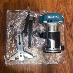 (1) Makita 18v Brushless LXT Variable Speed Compact Router (XTR01)