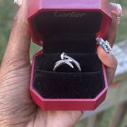 Crossover diamond cartier ring size 8