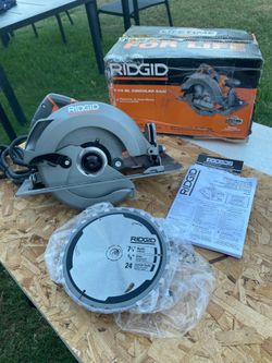 Rigid corded 71/4 new circular saw