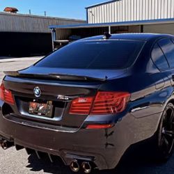 BMW 5 SERIES F10 M5 PSM STYLE REAL FORGED CARBON FIBER TRUNK SPOILER