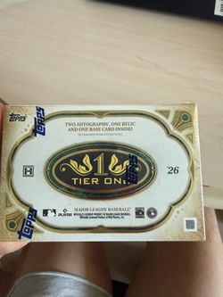 Topps tier one baseball hobby box factory sealed