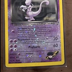 Mewtwo Stamped Winner 