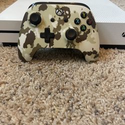 Xbox One S With Custom Wired Gaming Controller