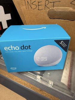Echo Dot 5th Gen with Clock — NEW Sealed