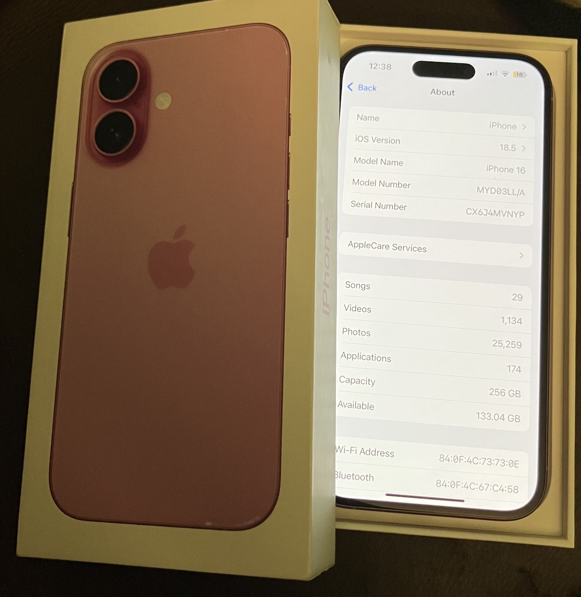 iPhone 16 Pink 256gb Tmobile