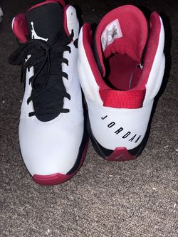 Jordan 12s, White Red and Black.