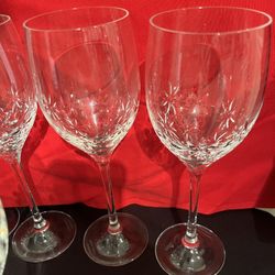 WEDGEWOOD CRYSTAL JASPER CONRAN WINE GLASSES/ SET 6