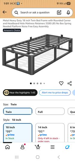 Band New Twin Bed Frame (open box)