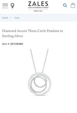 Zales Diamond accent circle pendant