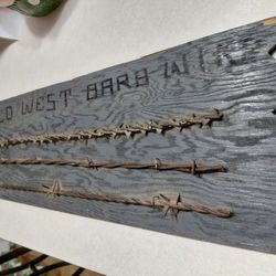 Old West Barbed Wire Decor