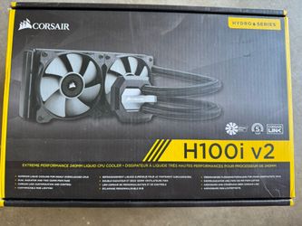 Corsair Hydro Series H100i v2 240mm Liquid CPU Cooler Computer Fan