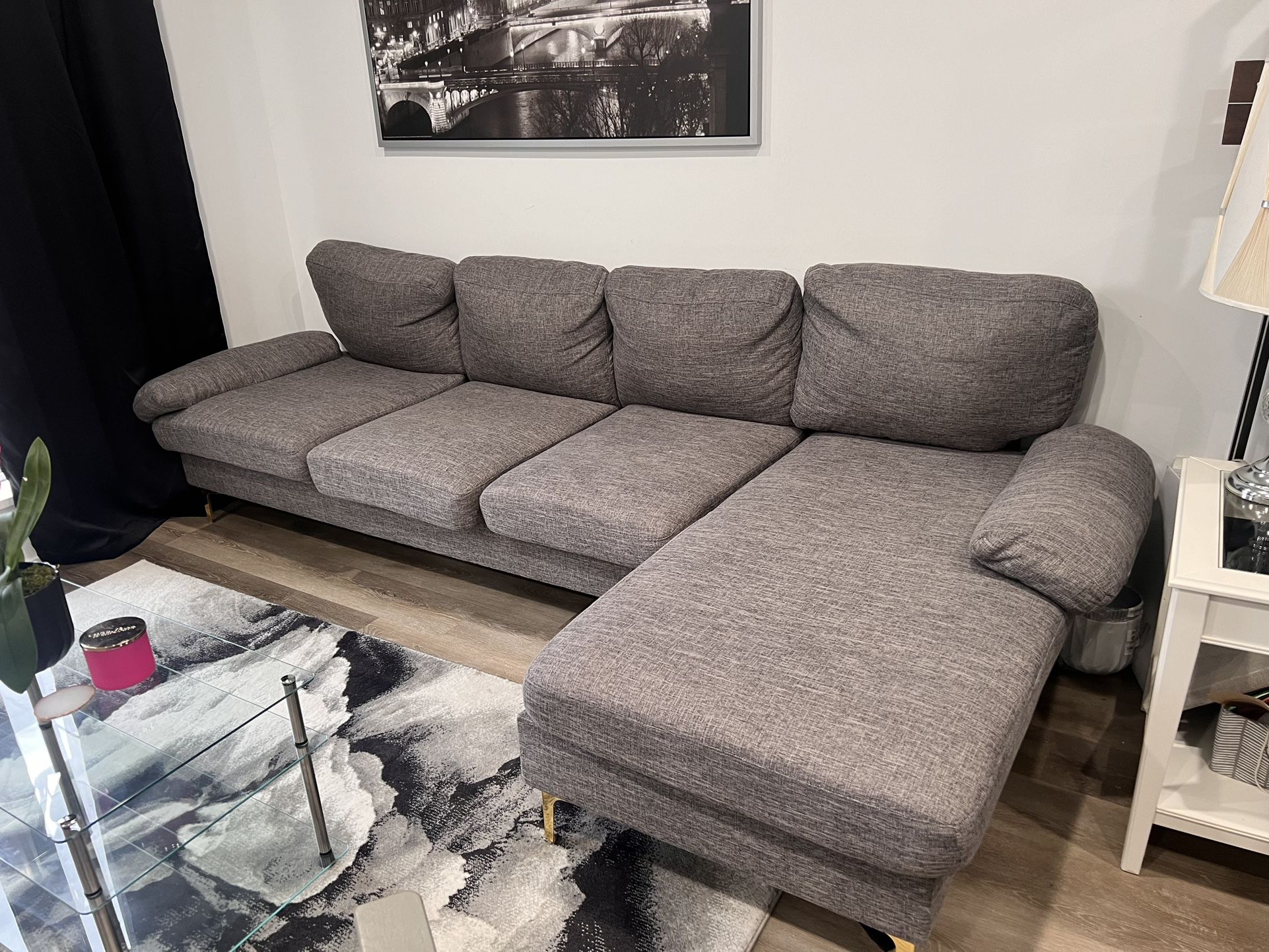 Right Side Grey Sectional 