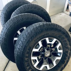 Tacoma / Pre 2022 4 Runner. 265 75 R 16” Goodyear  Wrangler A/T Territory. 2023  $625. 