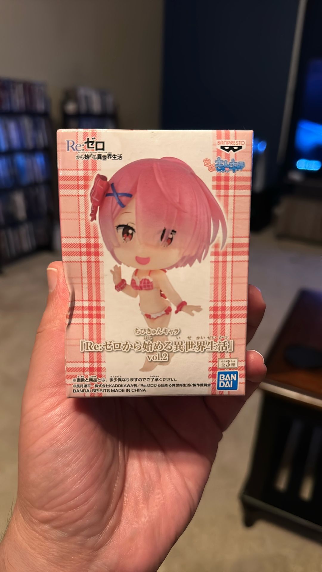 Re:Zero Chibi Kyun Chara Vol.2 B Ram Anime Toy Collectible Figure Figurine 2.3"