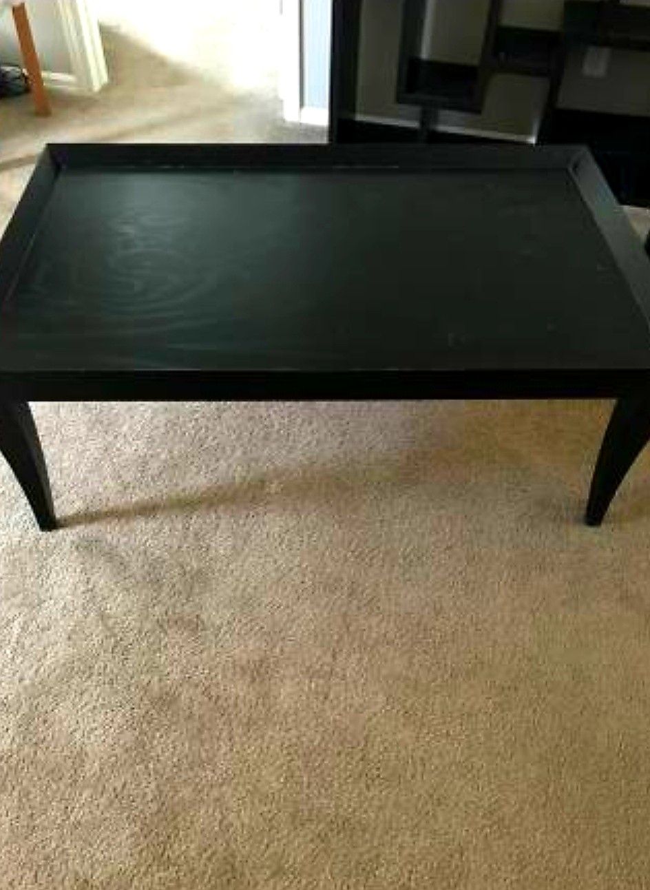 Crate and Barrel Black Coffee/Accent Table -Will Deliver
