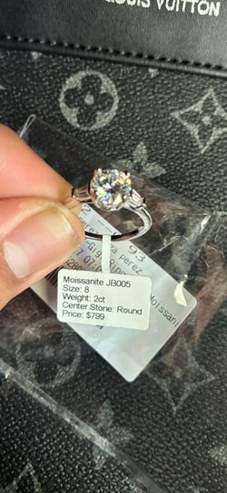 Vvs moissanite Certified Ring