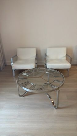 Italy chair and Coffe table clock