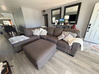 Sectional Couch And Ottoman