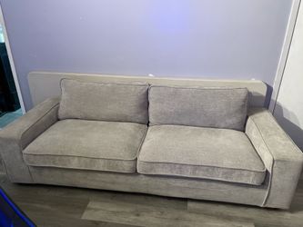 Gray sofa couch