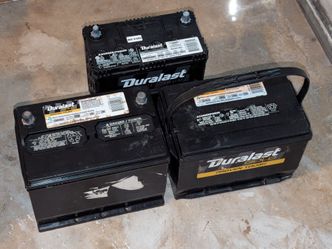 3x Dead Broken Used Car Batteries Lead Acid AGM