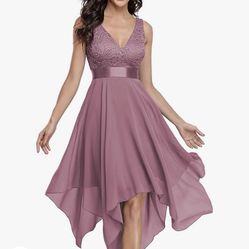 V - Neck Party Dress 