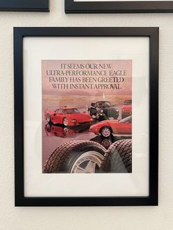 Vintage Goodyear Tire Ad from 1992 - Framed Magazine Page
