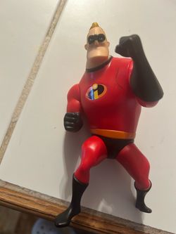McDonald's DISNEY The Incredibles Mr INCREDIBLE Bob Parr 6" Action Figure Promo