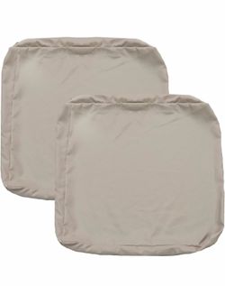 New-Patio Cushion Covers 25 x25 x 4 , Beige, 4 pack