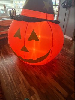 Blow up pumpkin for Halloween