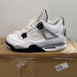 Air Jordan Retro 4 White Cement SZ 8