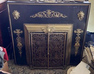 Antique 19th Century Fireplace Surround/Overmantle