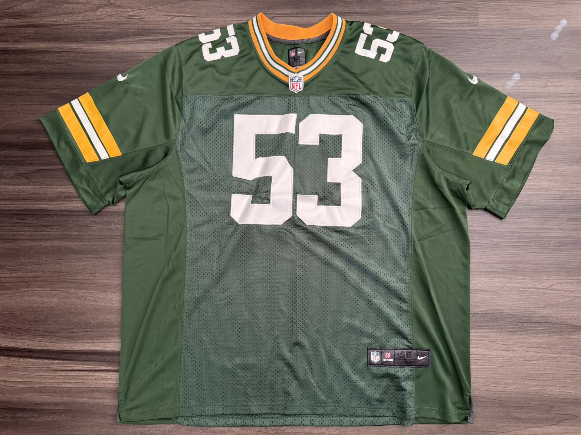 Nike Green Bay Packers Nick Perry #53 NFL Home Stitched Jersey Men's 56 3XL