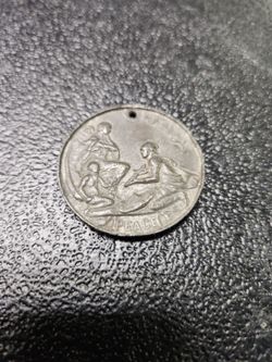 British world war 1 peace celebration medal