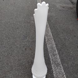 Milk Glass Stem Flower Vase