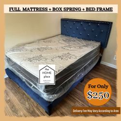 🦃 Thanksgiving Big SALE 🦃 FULL BED, MATTRESS AND BOX SPRING, READY FOR DELIVERY 🚛