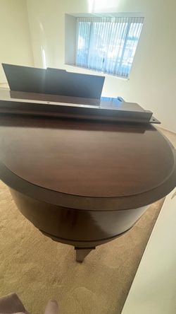 Baby Grand Piano Dark Wood Finish