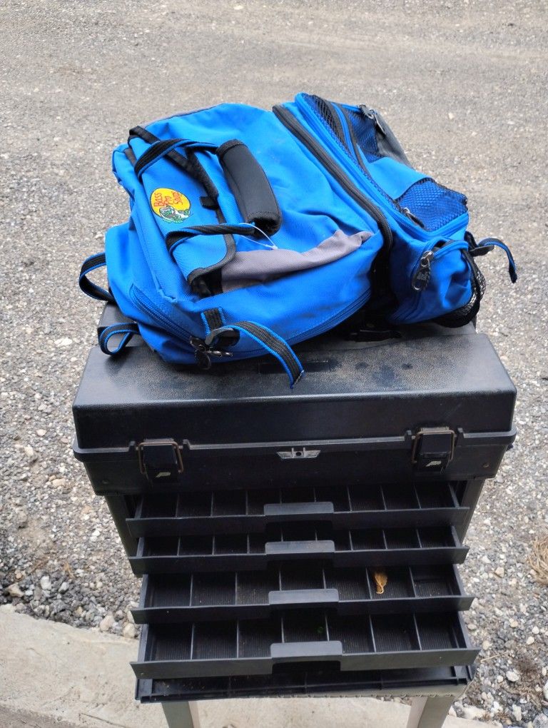 Plano Tackle Box And Backpack Bag Bass Pro