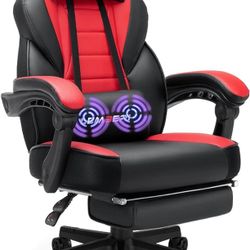 Video Game Chairs with footrest, Big and Tall Gamer Chair for Adults, 400lb Capacity, Racing Style Computer Chair with Headrest and Lumbar Support