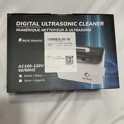 Digital Ultrasound Cleaner Jewelry 20oz White 