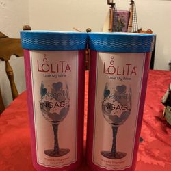 2 Lolita Happily Engaged Gift Glasses