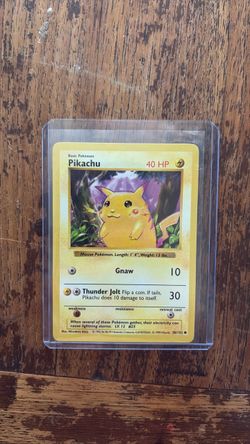 Pokemon cards pikachu vintage