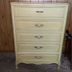 Antique Dresser With Mirror + Dresser + Small Side Table