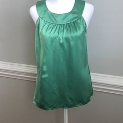 Emerald Green Sleeveless Dress Blouse from Ann Taylor (size 6)
