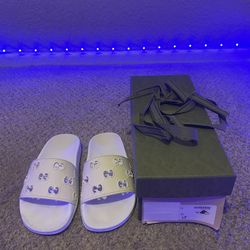 Gucci GG Slide Sandals – White – Size 36 (Women’s 6) – Authentic