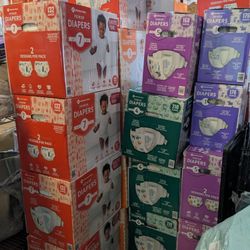 Members Mark Diapers Size 1,3,4,5,7