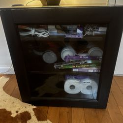 Bookcase w/ Glass Panel Door