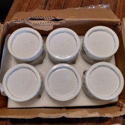 6 Glass jars for overnight oats or whatever you want